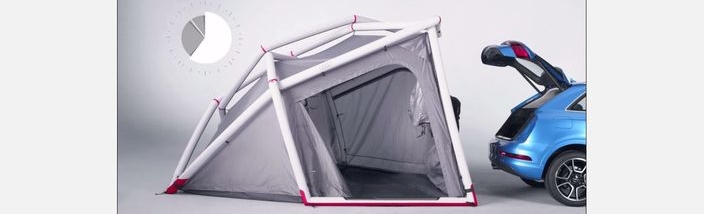 Tienda de Campaña Audi: 9,5m2 dan para aventuras de todas las medidas.