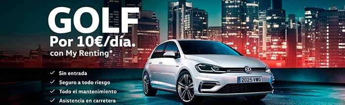 Precio Volkswagen Golf por 10 euros al dia Barcelona
